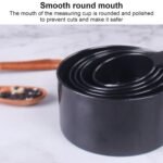 Plastic Measuring Spoon, Measuring Spoon W Baking Tool for Home for People for Kitchen (Black 10PC Measuring Spoon Set) - Image 8