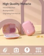 Daily Pill Organizer, 8 Compartments Portable Pill Case, Pill Box to Hold Vitamins, Cod Liver Oil, Supplements and Medication - Image 9