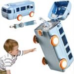 Cute Bus Water Bottle with Shoulder Strap 550 ml - Image 3