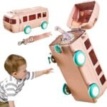 Cute Bus Water Bottle with Shoulder Strap 550 ml - Image 5