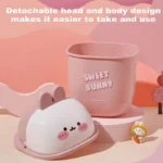 Adorable Mini Rabbit Trash Can for Home Office Desk - Image 4