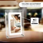 Acrylic Digital Photo Frame 5 Inch 1000mAh IPS Screen 2G Memory Volume button Speaker Type C Cut Gift for Loved Porta Retrato - Image 2