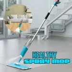 HealthySprayMop WashableCleaningMicrofiberPad360DegreeSpinHeadFlatFloorCleaner.webp