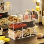 Clear Acrylic Makeup Layered Storage Box Dressing Table Cosmetic Lipstick Finishing Grid Box Desktop Drawer Storage 1.jpg