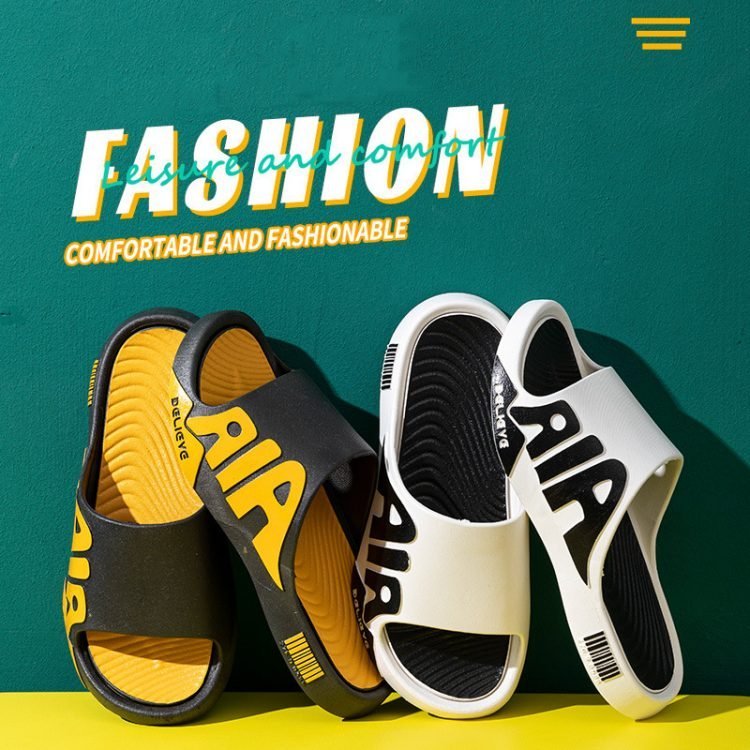 Pantoufles de plage coordonnantes pour hommes et femmes sandales tendance v tements d ext rieur maison.jpg