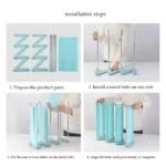 SimpleStainlessSteelAssembledZShapeShoeRackforStorage buyproductsonlinewithfreeworldwideshipping 1.webp