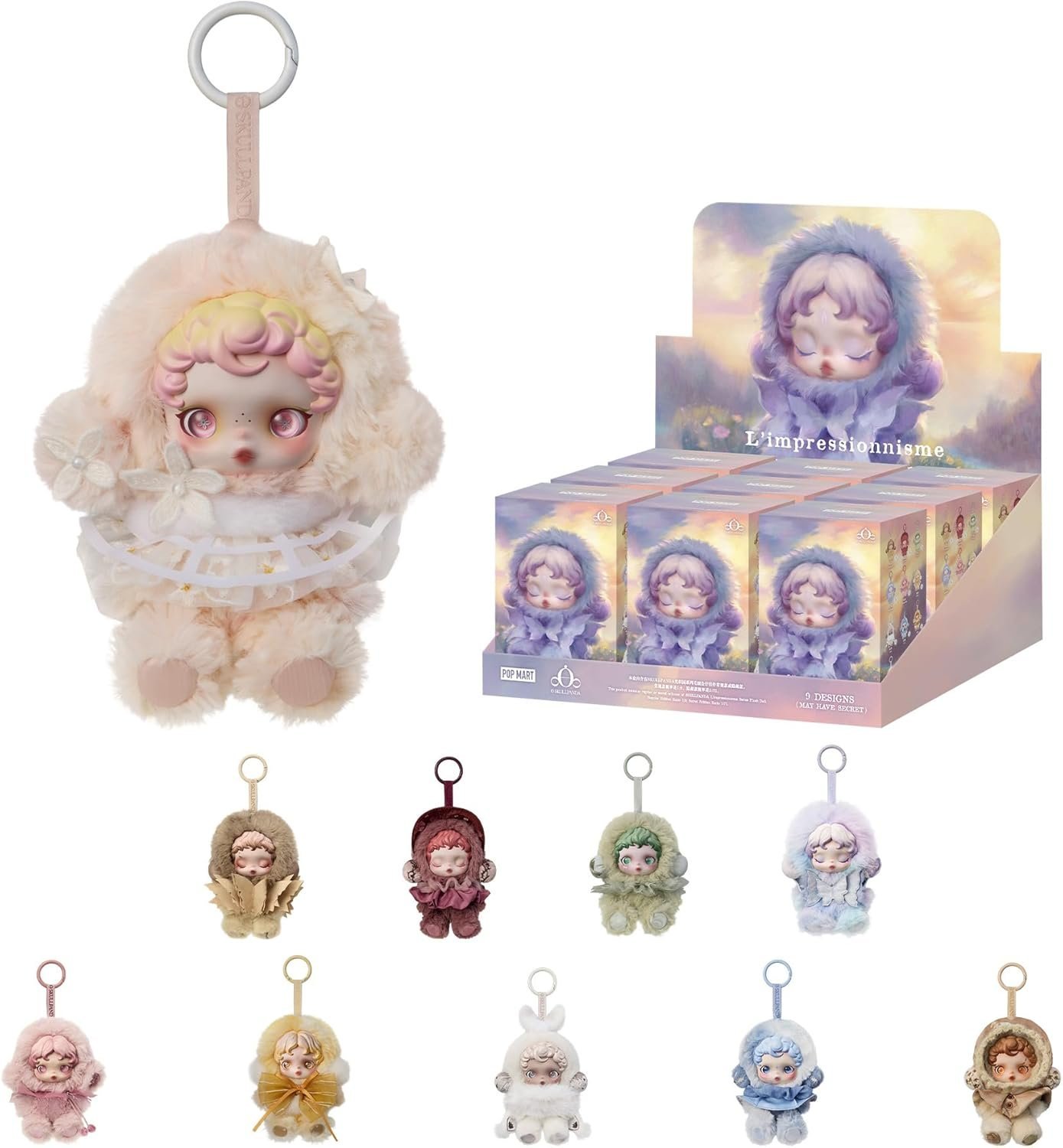 71nvUWMghL._AC_SL1500_.jpg POP MART SKULLPANDA L’impressionnisme Series Plush Doll Blind Box Figures, Random Design Action Figures Collectible Toys Home Decorations, Holiday Birthday Gifts for Girls and Boys, Single Box - Image 1