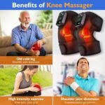 Knee Heating Pad for Pain Relief, Knee Massager with Heat and Vibration to Keep Knee Warmers, Heated Knee Brace for Relaxing - Image 9