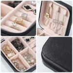 Portable Leather Travel Jewelry Box Jwellery Organizer / KC23-213 - Image 5