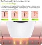 IPL Hair Removal System, Hair Remover 500,000 Flashes Permanent Painless Hair Removal with 2 Flash Modes and 5 Light Intensity for Body Face Armpits - Image 6