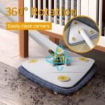 360 Degree Rotatable Multifunctional Triangle Mop, Adjustable Chenille Microfiber Mop Triangular Cleaning Supplies for Dust Wall Glass, Floor, Wall, Gap, Corner, Car Wash - Image 4