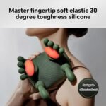 Hand Shoulder and Neck Massager, Portable Bionic Neck Massager with Heat Kneading, Electric Shiatsu Neck and Back Massager, 3-Speed Adjustment, for Pain Relief Deep Tissue (Green) - Image 2