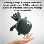 Hand Shoulder and Neck Massager, Portable Bionic Neck Massager with Heat Kneading, Electric Shiatsu Neck and Back Massager, 3-Speed Adjustment, for Pain Relief Deep Tissue (Green) - Image 6