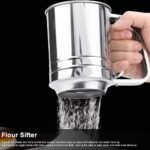 Flour Sifter For Baking, 304 Stainless Steel 3 Cup Flour Sieve Fine Mesh Screen Powder Sifters For Baking Strainer Sifters For Cooking With Handle Flour Sifter Hand Held - Image 2