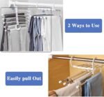 Multifunctional Wardrobe 5 Layers Pants Storage Rack Hangers Holders / KN-366 - Image 6