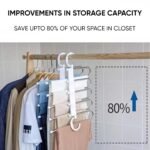 Multifunctional Wardrobe 5 Layers Pants Storage Rack Hangers Holders / KN-366 - Image 8