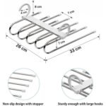 Multifunctional Wardrobe 5 Layers Pants Storage Rack Hangers Holders / KN-366 - Image 13