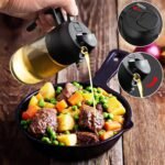 2 in 1 Glass Oil Sprayer & Dispenser,16oz/470ml Olive Cooking, Air Fryer, and Salad, for Kitchen Gadgets and Air Fryer Accessories - Image 9